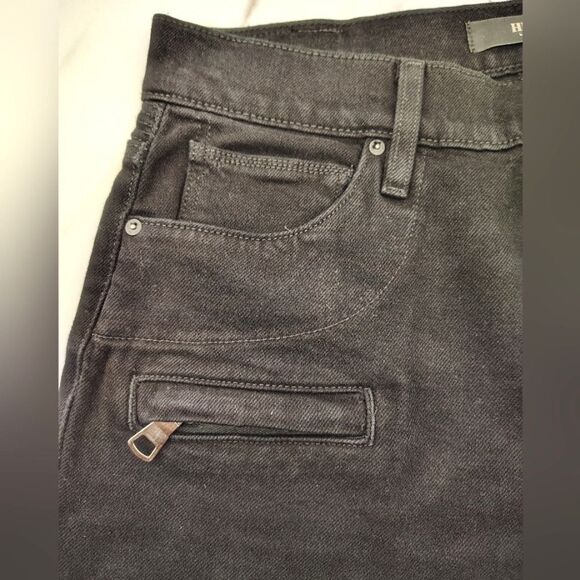 Hudson Blunder V2 Skinny Biker Moto Motorcycle Jeans Pants Black Denim Sz 29 - Picture 4 of 16